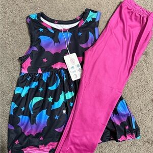 Vibrant Starry Night Kids Pajama Set